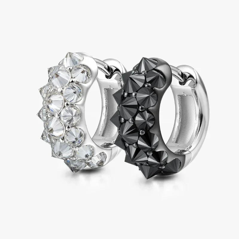 Popular S925 silver D-color moissanite anti-inlaid earrings, premium personalized ins wind stud earrings are in stock.