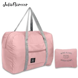 JulioFlorecer-bolsas de viaje plegables de nailon Unisex, bolso de gran capacidad para equipaje, impermeable, para hombre, envío directo