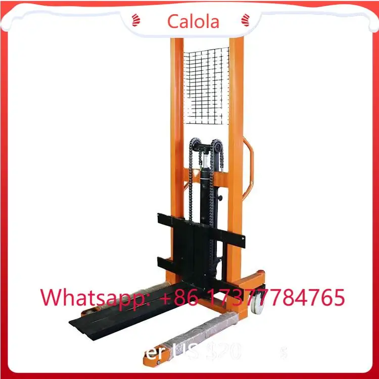 1 ton 1.6 meters electric hydraulic forklift small hand truck loader unloader