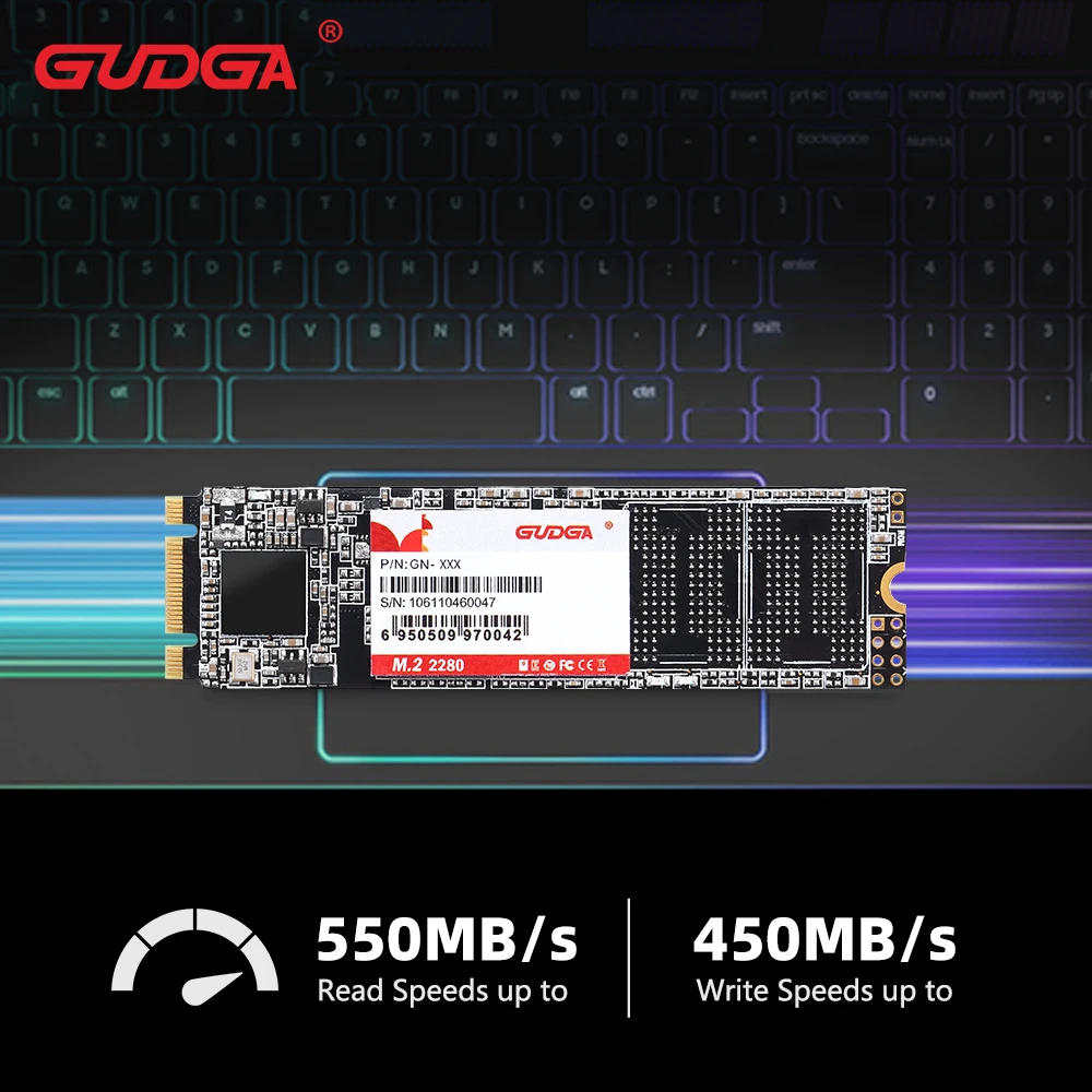 GUDGA 5PCS M.2 Sata3 SSD 1tb  512GB 256GB 128GB 64GB Internal Solid State Drive  For Whole Sale Price Dropship Laptop Desktop