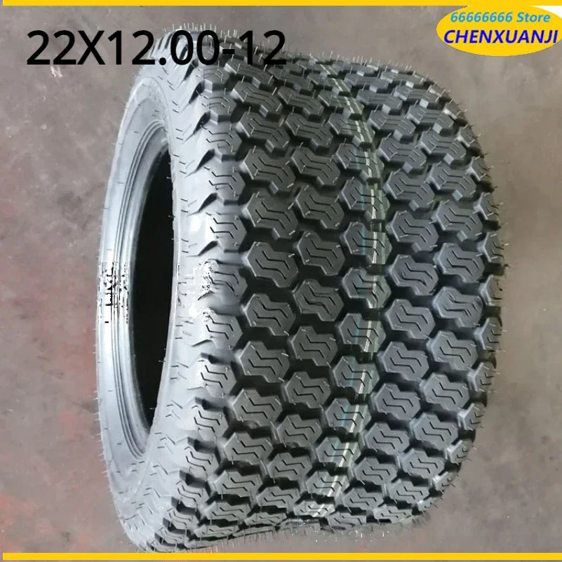 

22X12.00-12 vacuum tire is suitable for lawn machine tires, golf cart tires, tricycle tires, and four-wheel tires