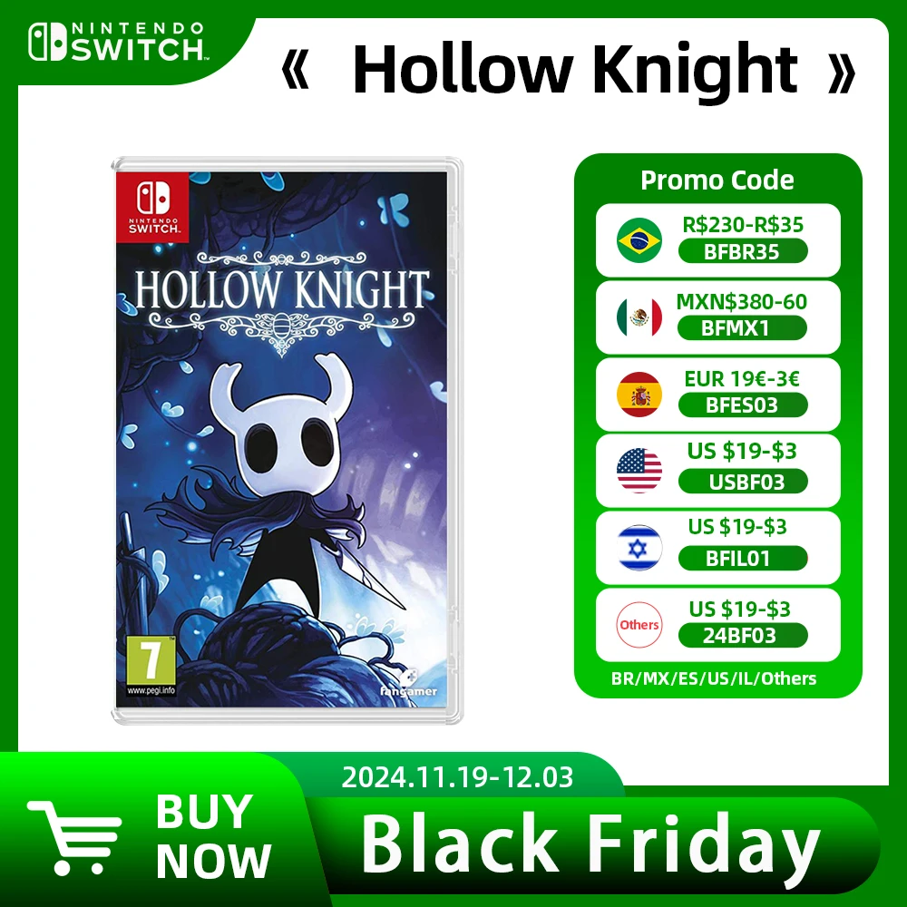 Hollow Knight - Nintendo Switch Game Deals Physical Cartridge Game Card Support 11 Languages TV Tabletop Handheld Mode