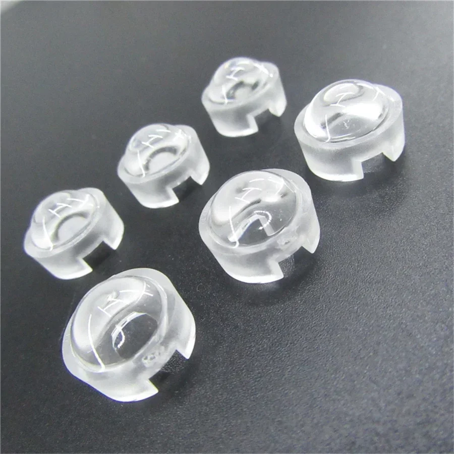 10 sztuk 13 mm mini soczewka IR 15 30 45 60 90 100 stopni Nie wymaga uchwytu dla 1W 3W 5W dioda LED dużej mocy wypukły reflektor kolimator
