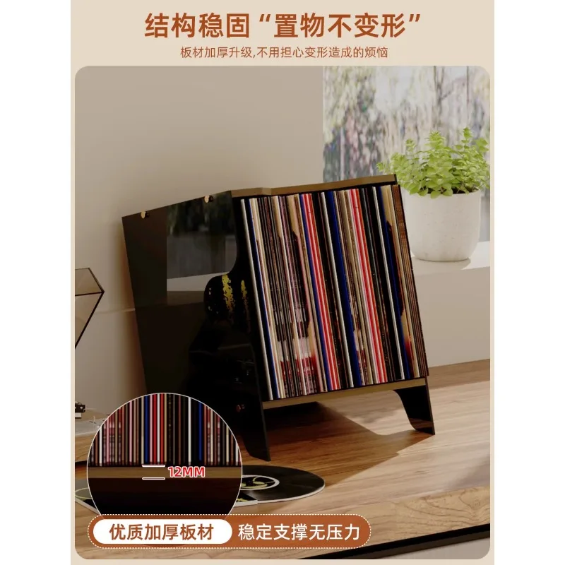 CD Rack Disc Storage Large Capacity Game Disc Storage Display Rack Vinyl Record Organizing Rack
