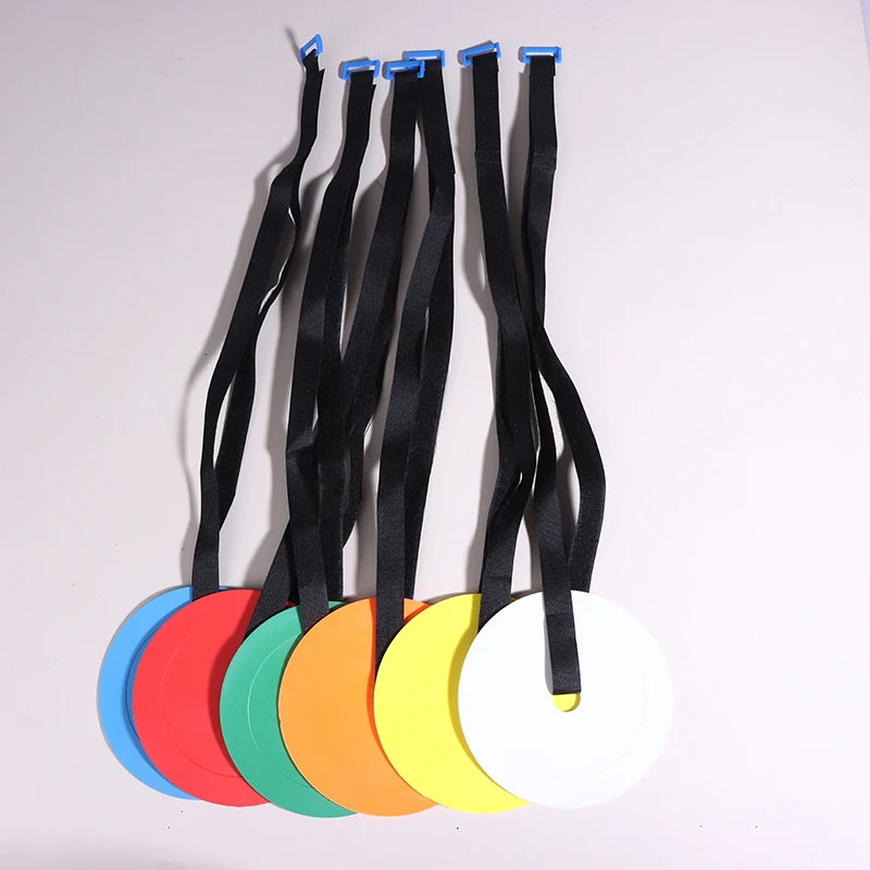 

5Pcs 15CM TPR Soccer Goal Target Training Discs Adjustable Flat Markers for Enhancing Football Shooting Accuracy Practice Aids