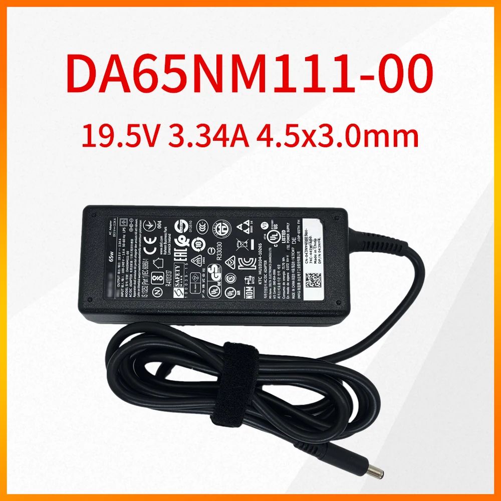 オリジナルDA65NM111-00 19.5v 3.34A 4.5 × 3.0ミリメートル65ワット電源アダプタdellのinspiron 11-3147 11-3148充電器