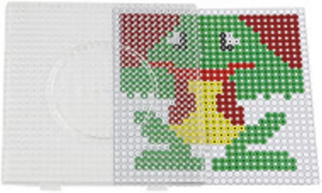 Hama Beads 4szt 2.6mm Pegboard Square Multi-Transparent Może być używane indywidualnie i również jako jedna powierzchnia Jeden rozmiar 14.5 x 14.5