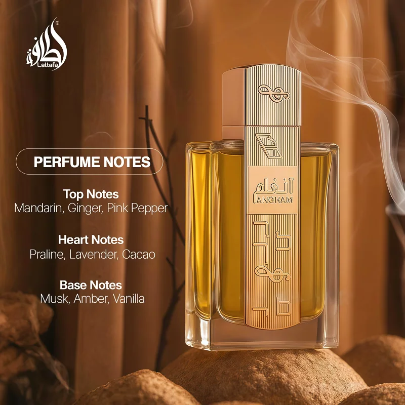 

100ml Original Arab Perfumes High Quality Lattafa Angham Charming Lasting Fragrance Perfume for Men and Women Pheromones Perfume