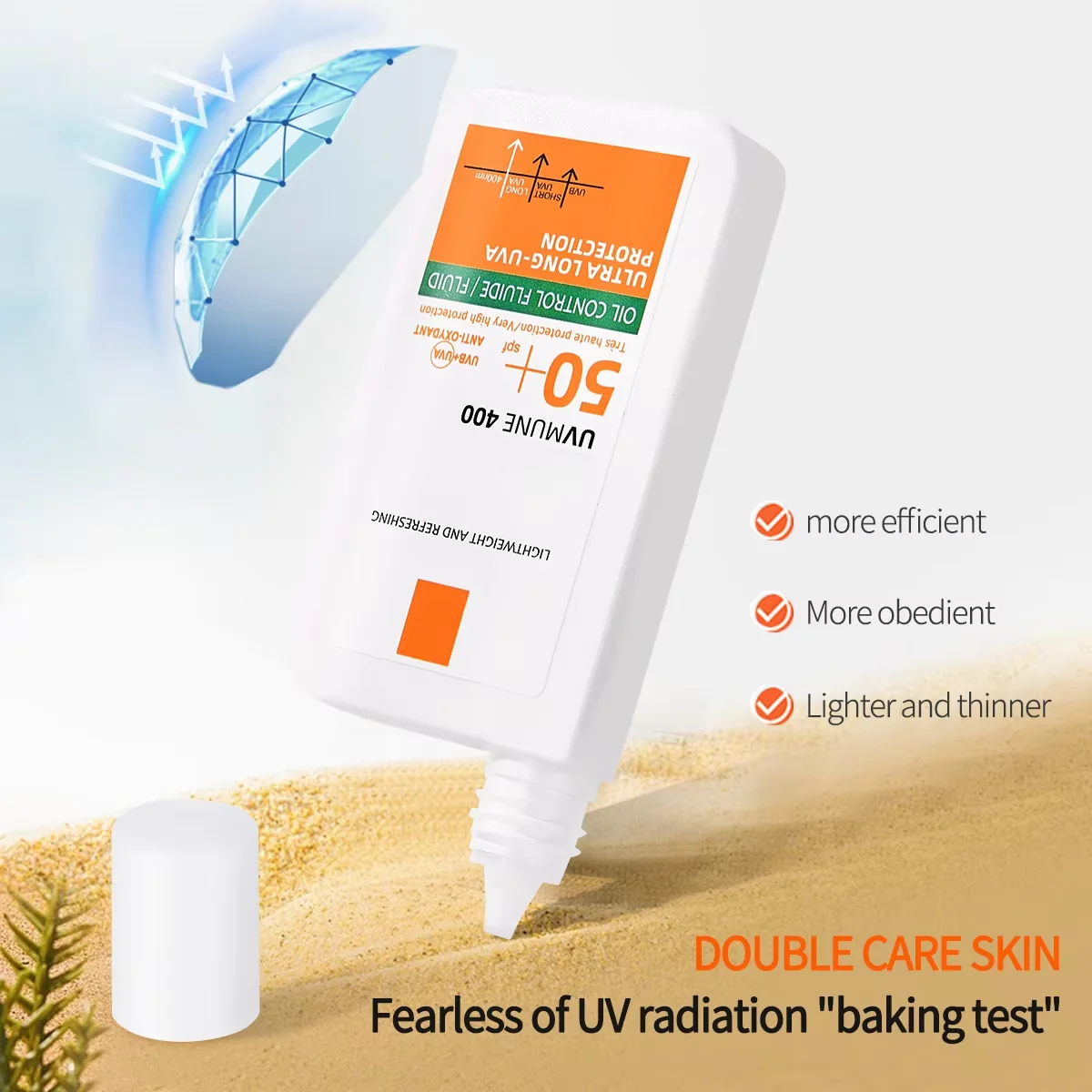 كريم أساس محمول + كريم أساس غير مرئي يلمع العيوب مقاوم للماء يدوم طويلاً، مثالي لأي حالة مكياج الجسم #3