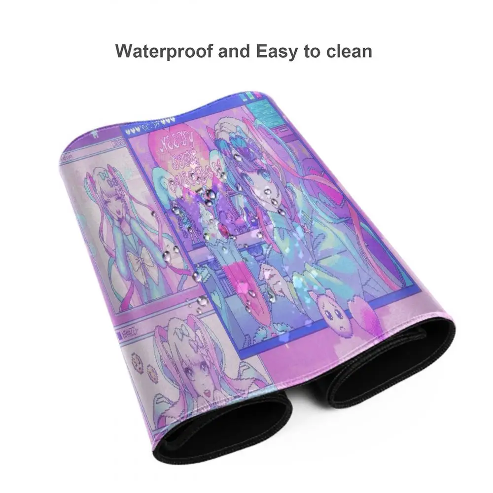 المحتاجة غاسل الزائدة Ame OMGkawaiiAngel كانجيل المحتاجة فتاة جرعة زائدة ماوس الوسادة الألعاب XXL ماوس لوحة المفاتيح السجاد سطح المكتب حصيرة #5