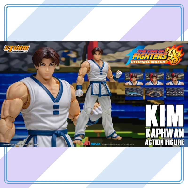 

【100%original】Storm in Stock KIM KAPHWAN-THE KING OF FIGHTERS 98 UM Collection Series Model Cartoon Character Action Figure