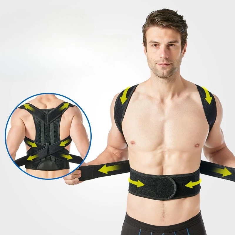 

Muscle Adjustable Humpback Correct Belts Straighten Train Vest Shapers Cross Stable Waist Support Exercise Hollow Out T-shirts