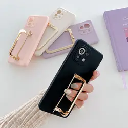 Fashion Star Same Style Square Stand Phone Cover For iPhone 15 14 13 11 12Pro Max Case For iPhone XS X 7 8Plus XR SE 2020 Holder