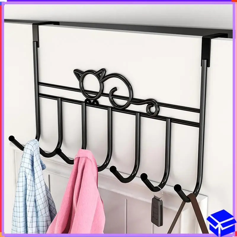 

Reliable Over The Door Hook Bathroom Hanger Coat Clothes Hat Bag Towel Hanger Hanging Rack For Home Kitchen Storage