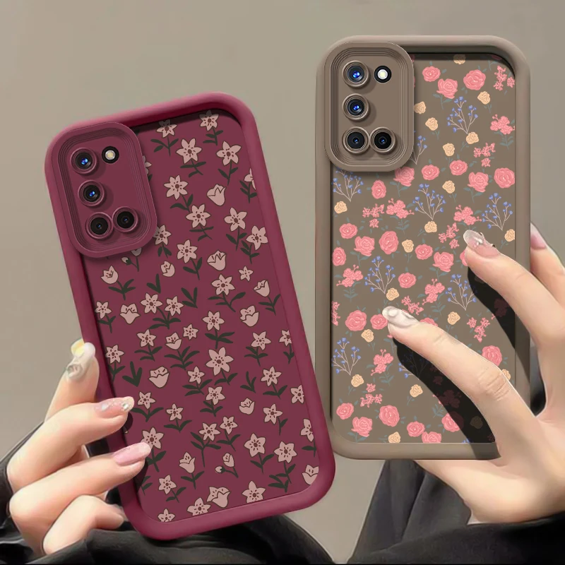 Xiaomi Redmi Note 11S、11 Pro Plus、10S、9S、13 5G、14 Pro、12 Turbo、11T用スマホケース、おしゃれな花柄シリコンマットカバー