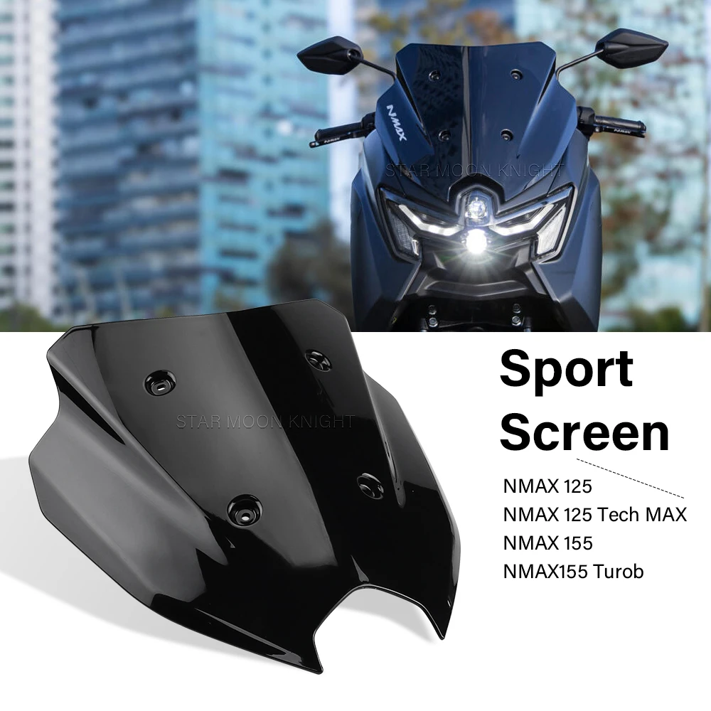 

New NMAX 155 Windshield For Yamaha N MAX125/Tech MAX N MAX155/Turbo 2025-Accessories Windshield Wind deflector Wind deflector