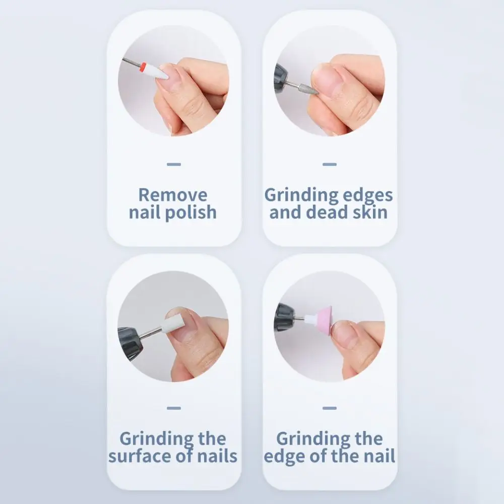 High-Speed Electric Nail Drill Machine Professional Portable Nail Removal Tool 3 Gears Low Noise Manicure Mill Equipment