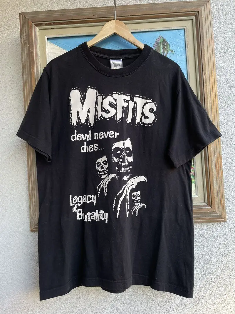 Vintage Misfits Lagacy Of Brutality Band T Shirt Punkrock Ghost Kh4393