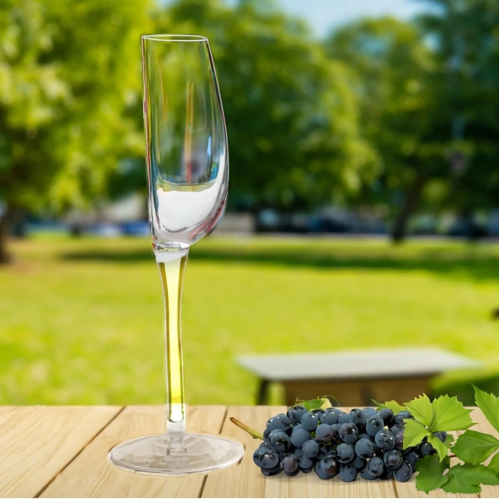 

140ml Semicircular Red Wine Cups Half Drinking Juice Glass Creative Crystal Glass for Red Wine & White Wine I Gifts for Her