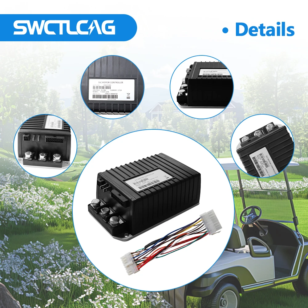 

1266A-5201 48V 275A DC motor controller 101956503, suitable for Ezgo Club Golf car, replacement 1510A-5251 1510
