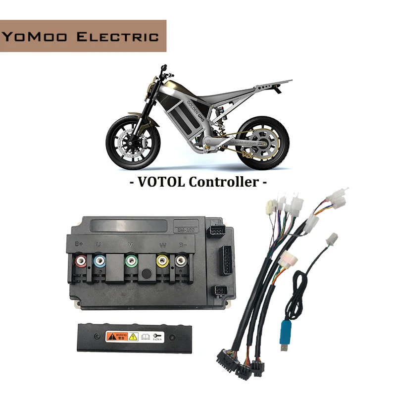 

Программируемый контроллер бесщеточного двигателя VOTOL EM100 DC 100A, 2-3 кВт, 330А, с USB-кабелем для электроскутеров и мотоциклов