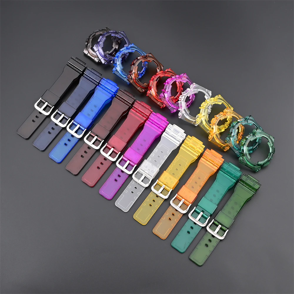 TPU Wrist Band Watch Strap and Cases For GMA-S110 S120 S130 S140 Series Sport Watchbands with Frame Tools
