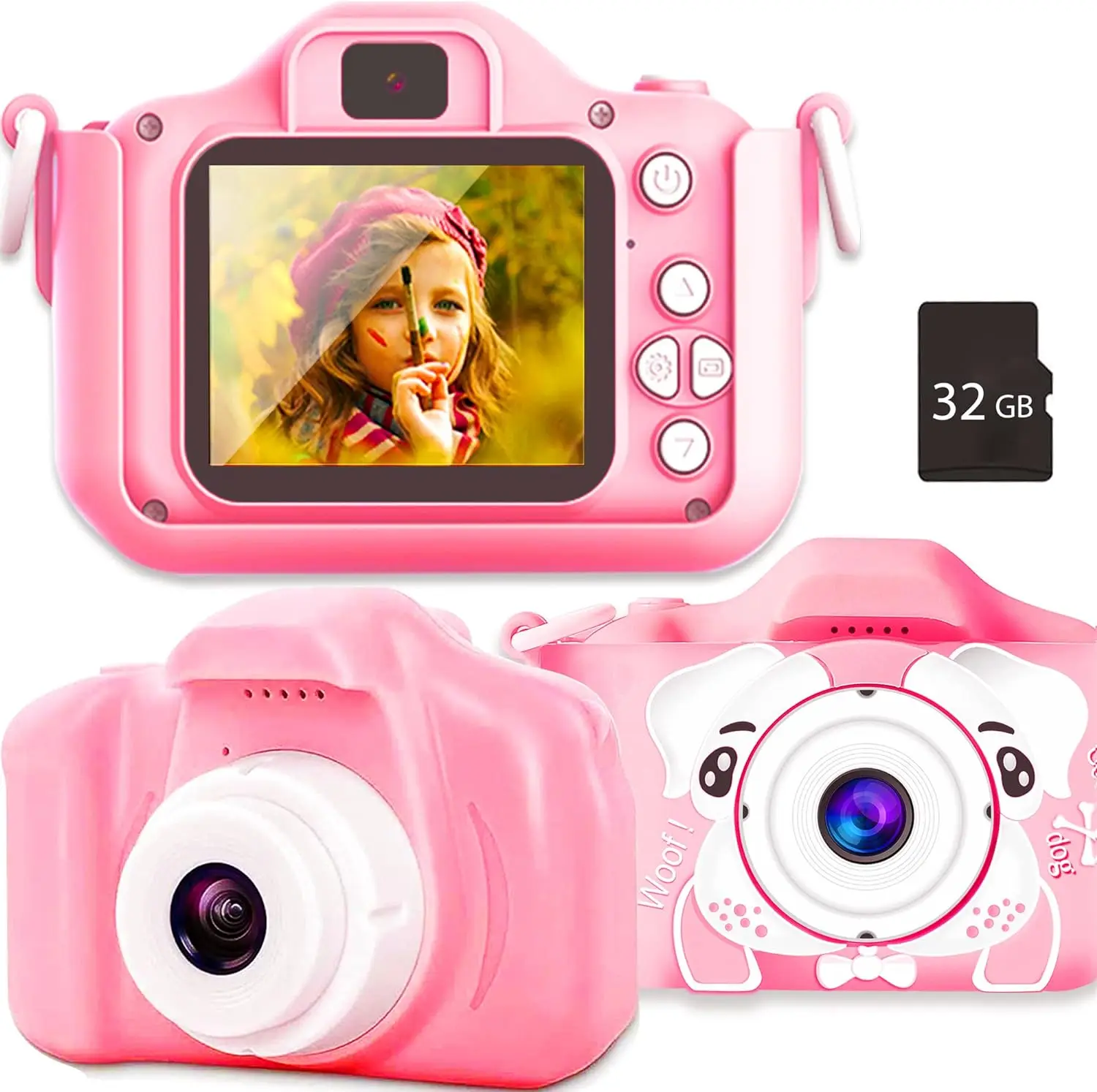 

Mini Kids Camera 20MP Digital Camera for KidsToddlers Kids Selfie Camera Video Camera 2.0 Inch IPS Screen