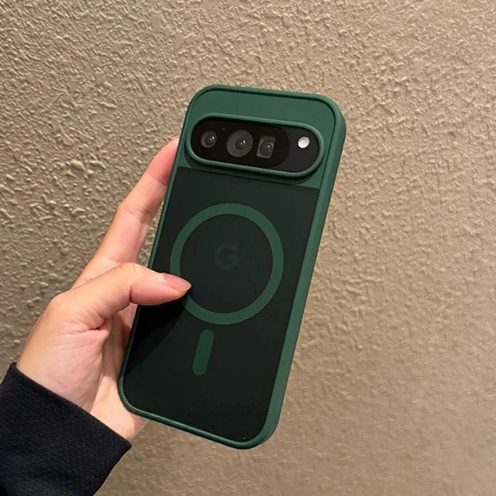 Fashion Slim Frosted Translucent Protect Cases For Google Pixel 11 10 9 Pro XL Shockproof Magnetic Wireless Charging Phone Cover