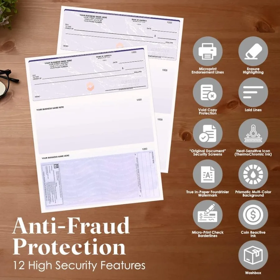 فحص كمبيوتر ABC متوافقة مع فحص الكتب السريعة على أعلى الكتان الأزرق 500 ورقة