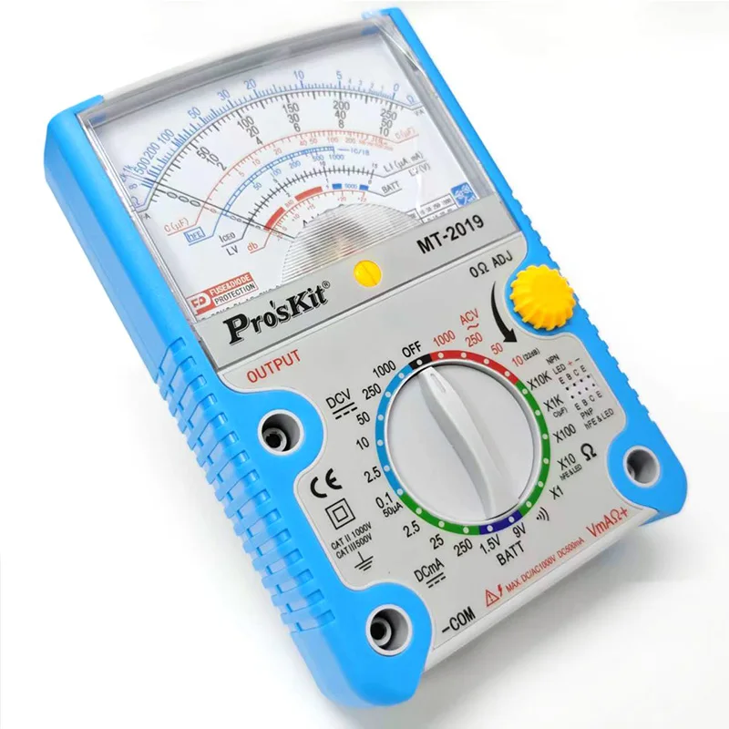 MT-2017 MT-2019 AC/DC Analog Graph Pointer Multimeter Ammeter Resistance Capacitance Diode Volt Amp Ohm HFE LED Meter