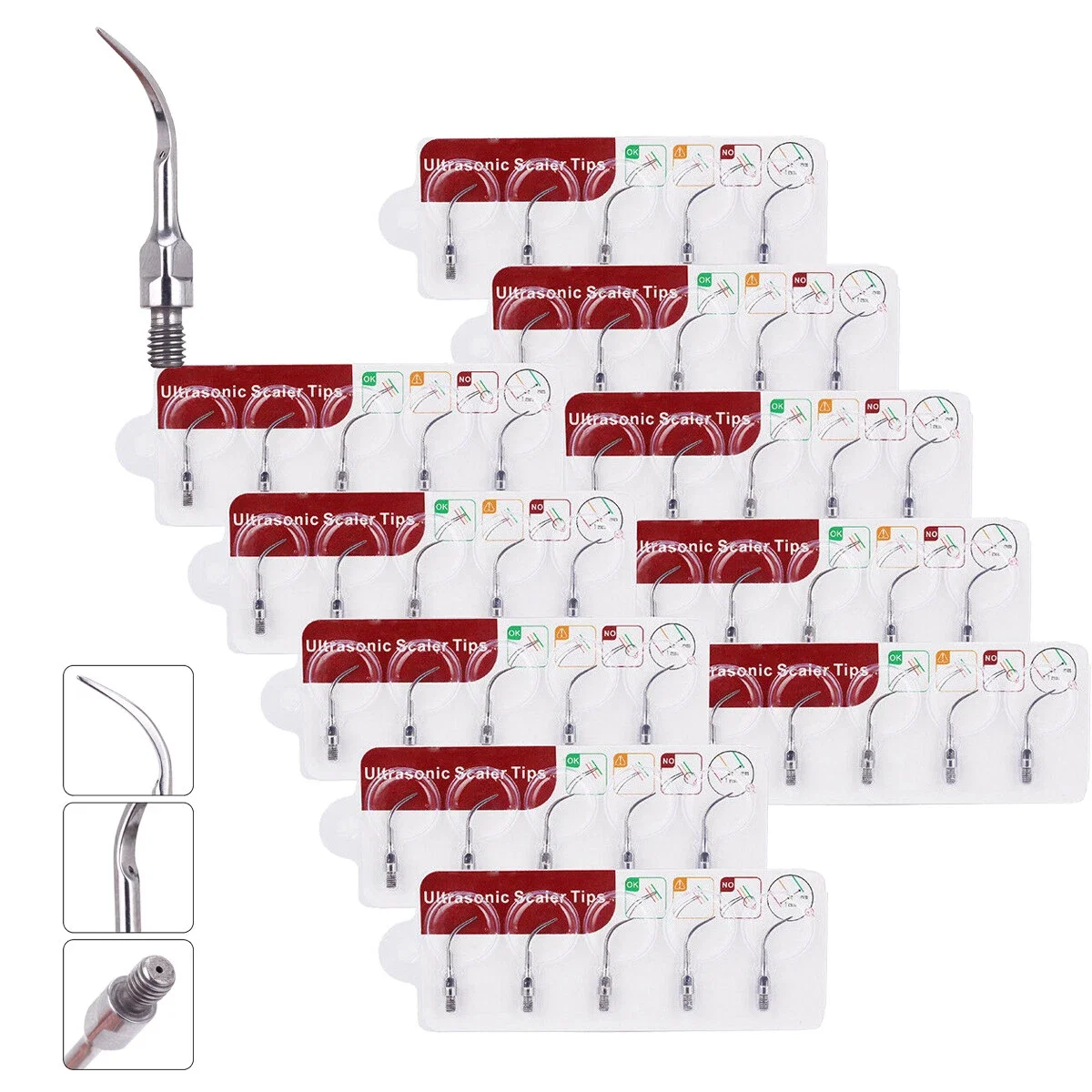 10Pcs Dental Scaling Endo Perio Tip Tips PS1 for SIRONA Ultrasonic Piezo Scaler