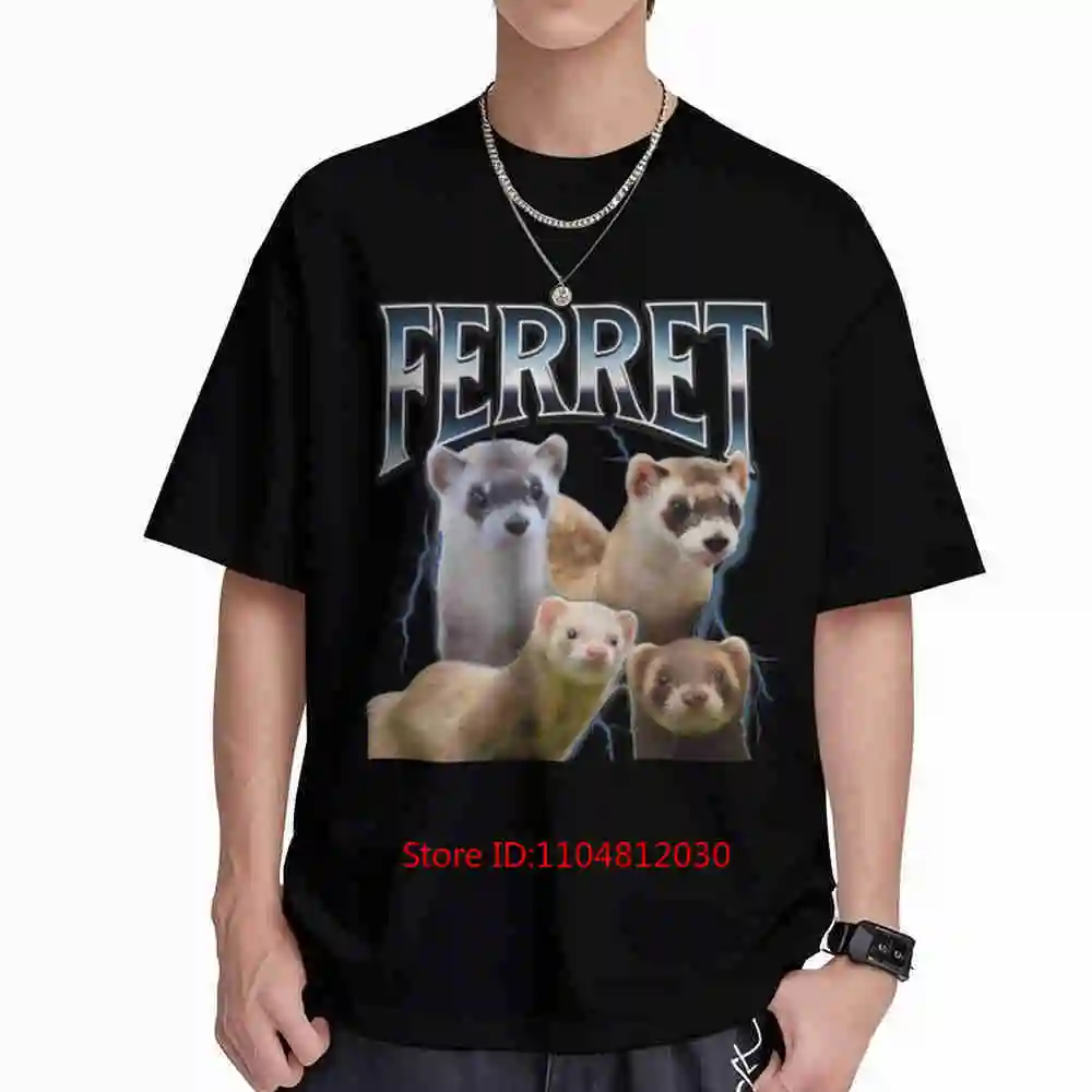 Vintage Ferret Rap Bootleg Short Sleeve Tee 100% Cotton T-Shirt