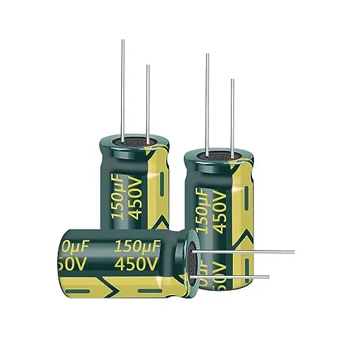 5pcs 450V 150UF Capacitor 18x30mm(0.78x1.81in) High Frequency Aluminum Electrolytic Capacitors for TV, LCD Monitor, Game