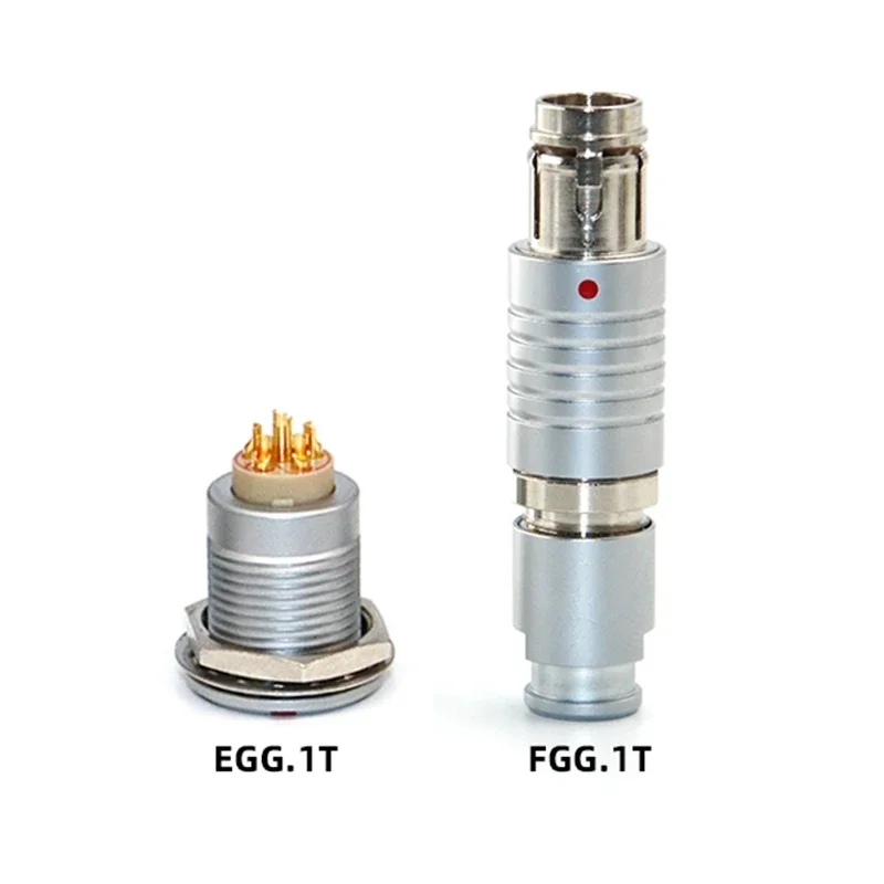 Compatible LEMO T Series FGG EGG Aviation Plug 0T 1T 2T 2 3 4 5 6 7 Pin Metal Circular Connector Push-pull Self-locking Socket - Image 5