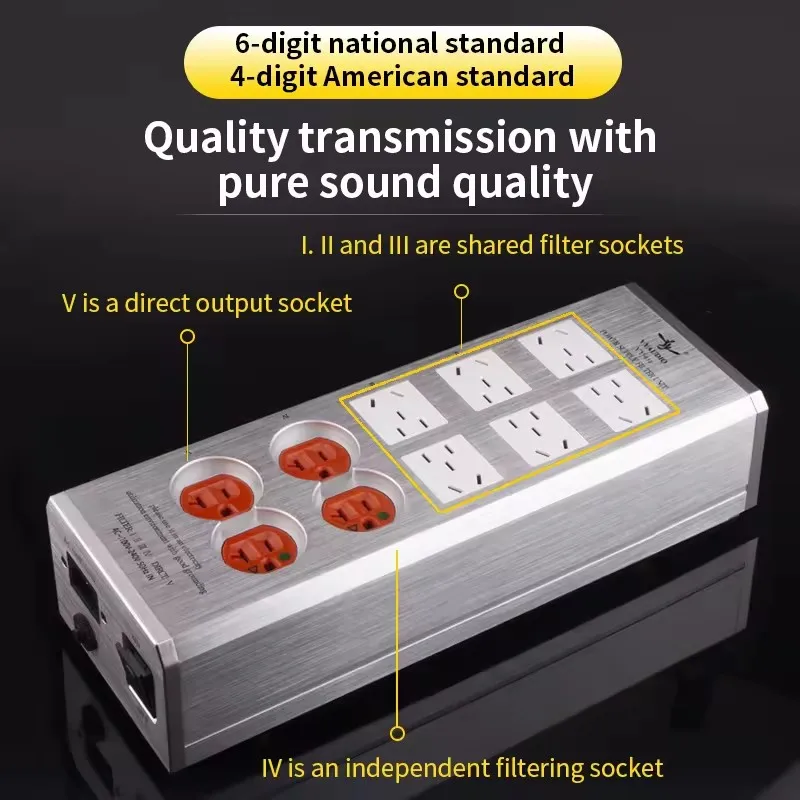 OEM / ODM YY-810 Power Filter 15A AC100V-240V Alloy Wire Drawing