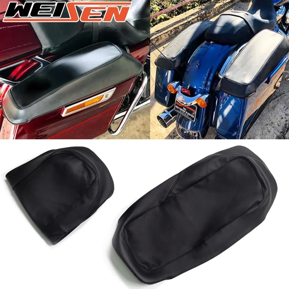 For 1993-2013 Harley Touring Road King、Electra Glide、Street Glide、Road Glide、Ultra Limited Motorcycle Saddlebag Lid Covers