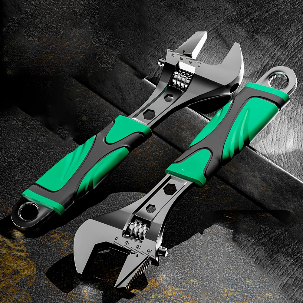 

Регулируемый ключ 8/10/12/15 дюймов, гаечный ключ из хромированной стали с нескользящей ручкой, инструменты для ремонта механической мастерской, автомобиль, велосипед = новый гаечный ключ