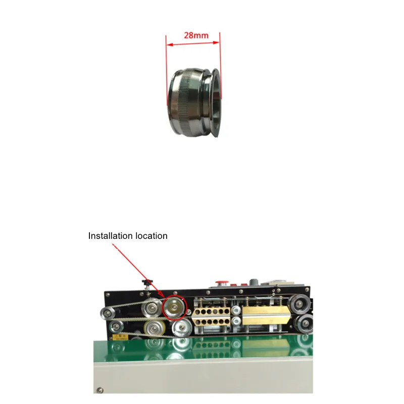 Imagem -03 - Peça Fr770 Acessórios da Máquina de Selagem Contínua Roda de Condução Roda Passiva 1