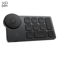 XPPen ACK05 Portable Wireless Shortcut Remote with 10 Custom Keys 1 Physical Dial 1000mAh Battery Support Bluetooth Connection