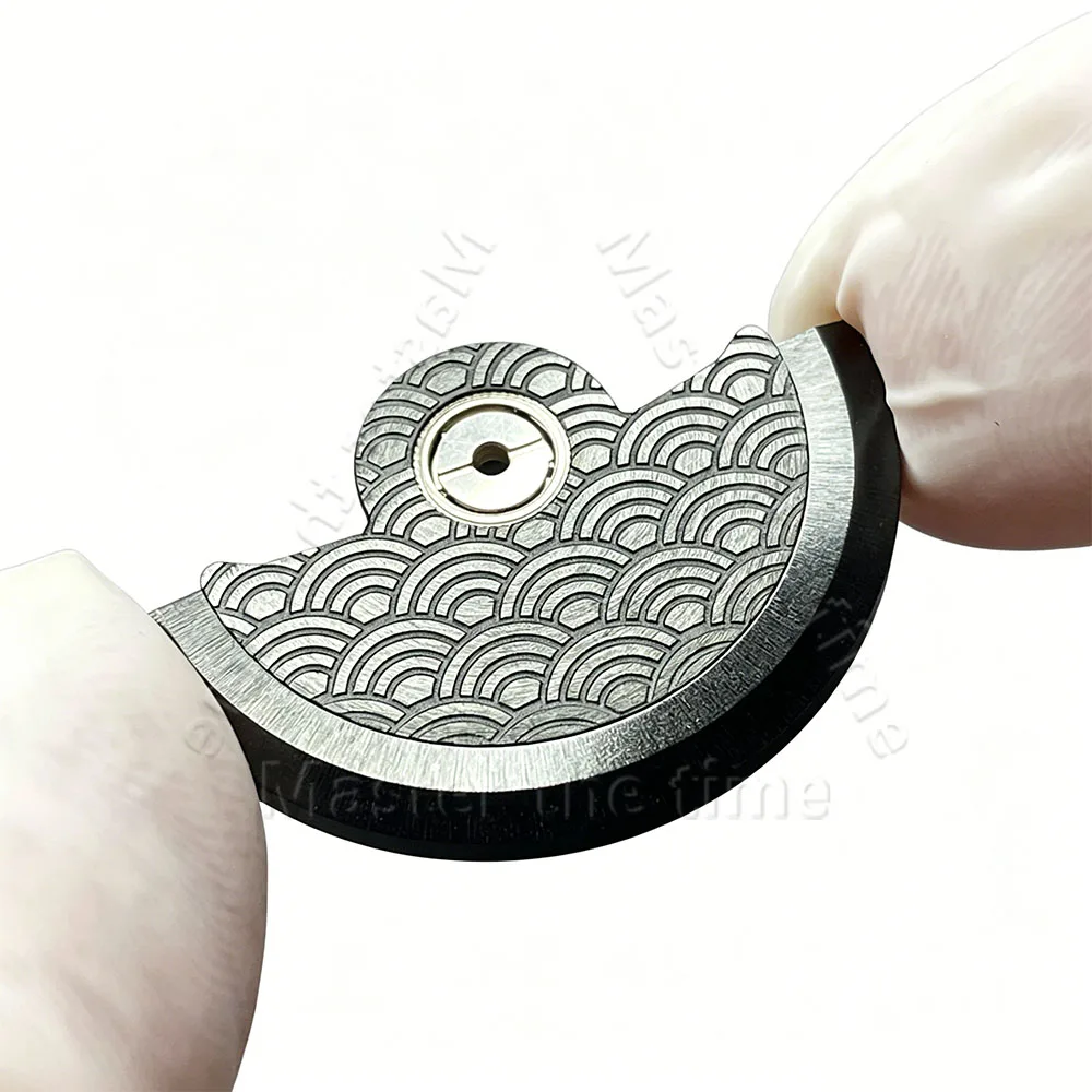 Blue Great Wave Pattern Automatic Rotor Hammer Parts Fit Mod NH34 NH35A NH36 NH38 NH70 NH71A NH72 Movement