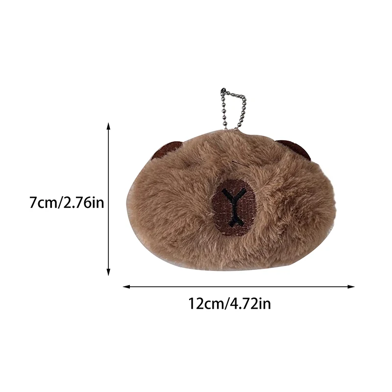 Poupées en peluche de dessin animé Capybara Squeak, pendentif porte-clés, jouets en peluche de décoration de voiture, ornements de sac, breloques porte-clés, cadeaux mignons