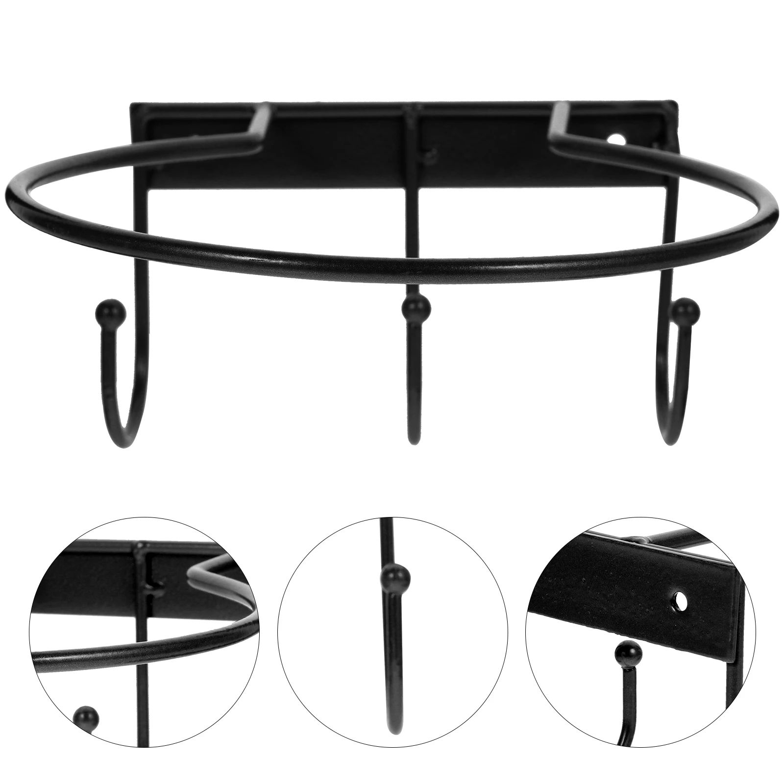 

2pcs Wall-Mounted Basketball Display Rack Metal Soccer Stand Multi-Purpose Balls Holder Space Saving Wall Bracket For Hat Ball
