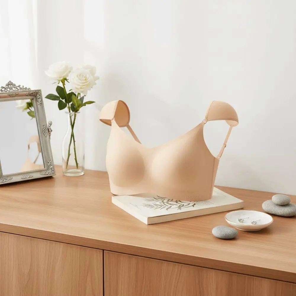 บราไร้โครงแบบไร้ตะเข็บ ทรงวีลึก สายไขว้ ป้องกันการหย่อนคล้อย ซับแรงกระแทก บางเบา สำหรับผู้หญิง ใส่คอสเพลย์ได้