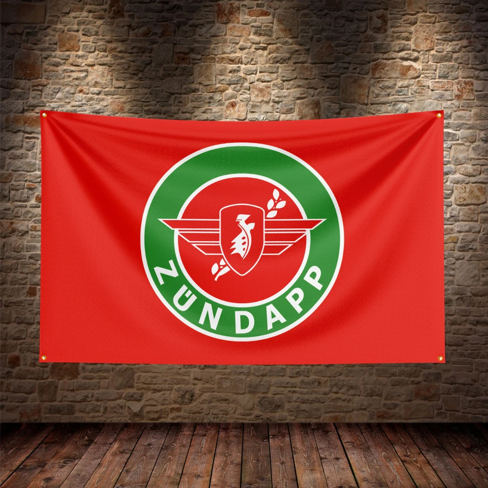 3X5Ft Zundapps Moto Flag Polyester Printed Car Banner For Decor