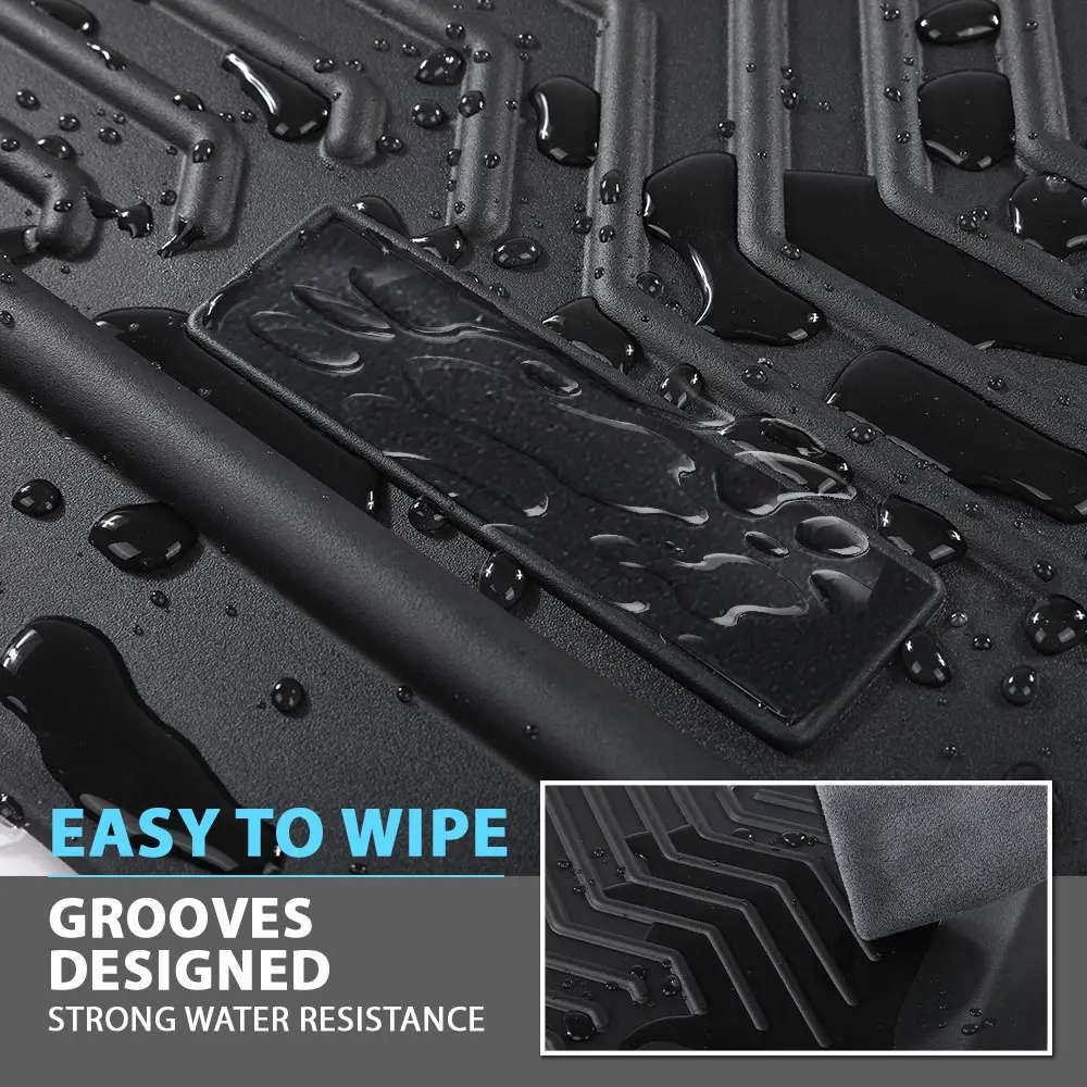 Alfombrillas aptas para Chevy Colorado Crew Cab 2015-2022/GMC Canyon Crew Cab 2015-2022 TPE revestimientos de carga para suelo de coche