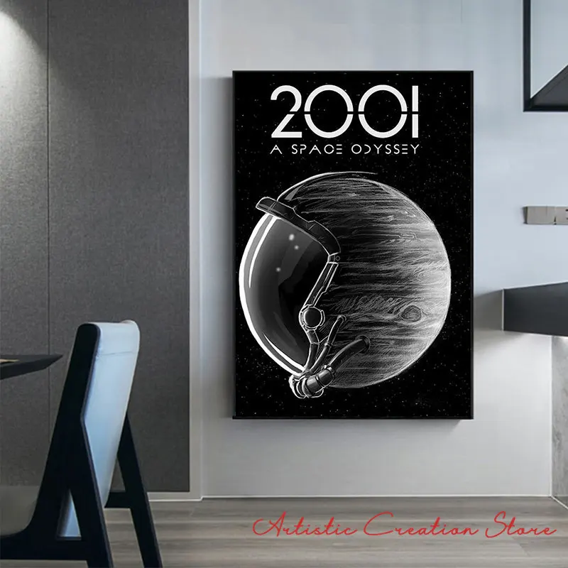 2001 A Space Odyssey Posters Classic Sci-fi Movie Prints Art Canvas Painting Art Wall Pictures Room Decoration Aesthetic Obrazy