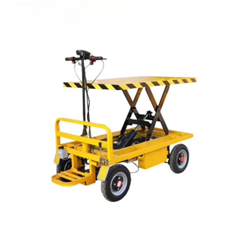 JIN YANG HU-carrito de cama plana con elevación eléctrica, gran oferta, mesas elevadoras de tijera móviles, plataforma hidráulica para camión