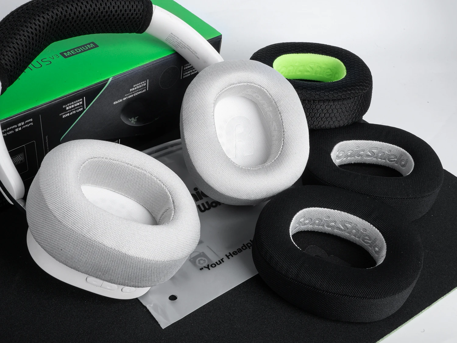 Earpads For Baseus GH02 AeQur GH02 Replacement Compatible Version Earmuffs Mesh Memory Covers Sponge Protein