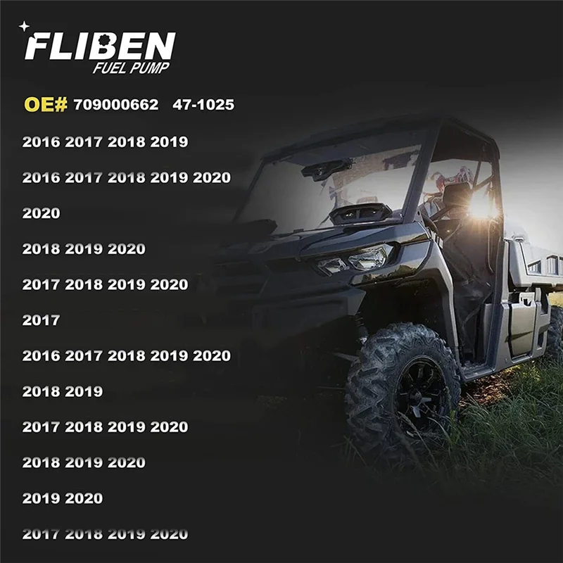 

ABHX-47-1025 Топливный насос в сборе для Can-Am Defender Max 800 HD8 XT 4X4 2017-2021 709000662 F01R00S590 709000662-C