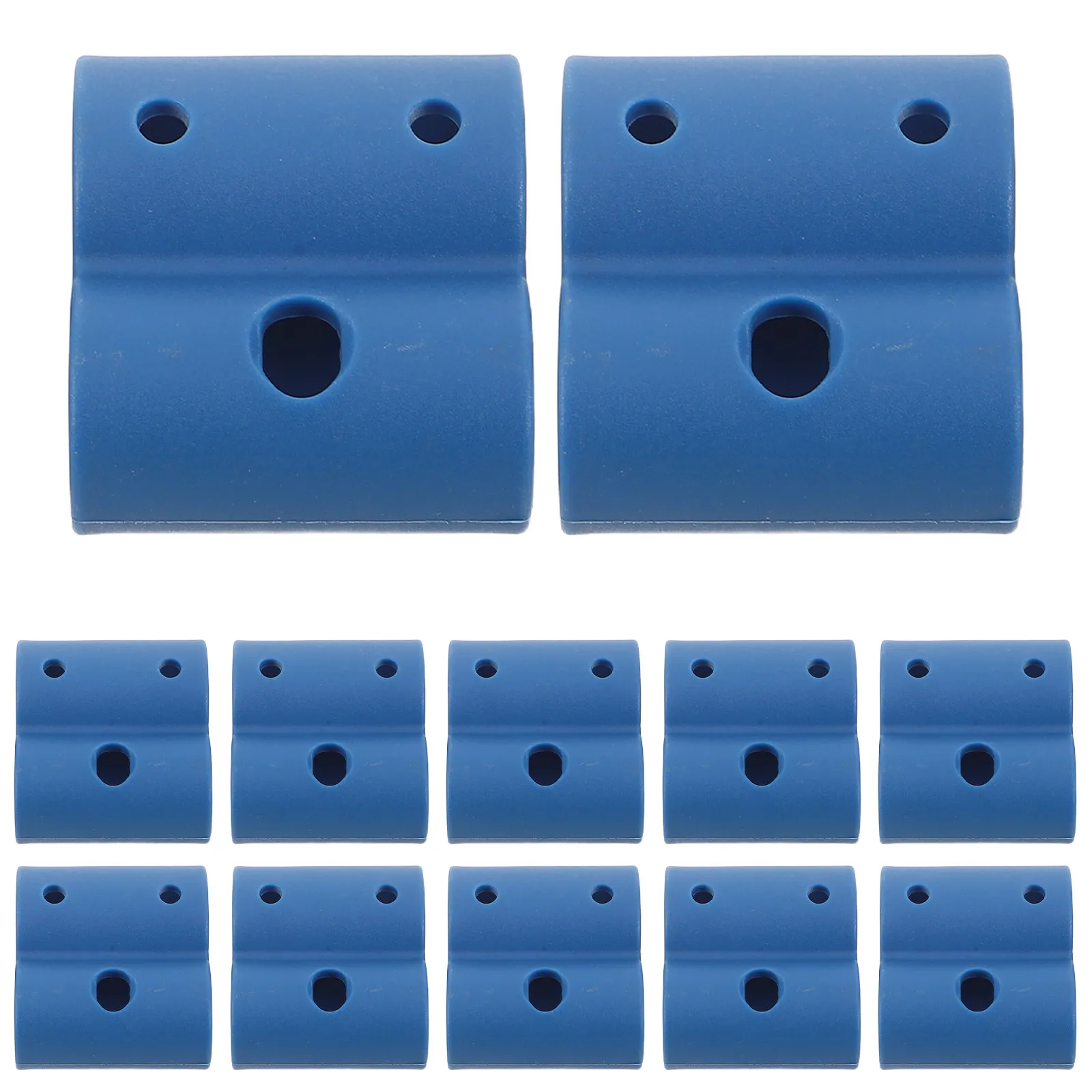 12Pcs Toilet Seat Riser Clips Replacement 8-Shaped Clamp for Raised Toilet Seat 27.5mm 22Mm Inner Diameter Commode Chair Pipe